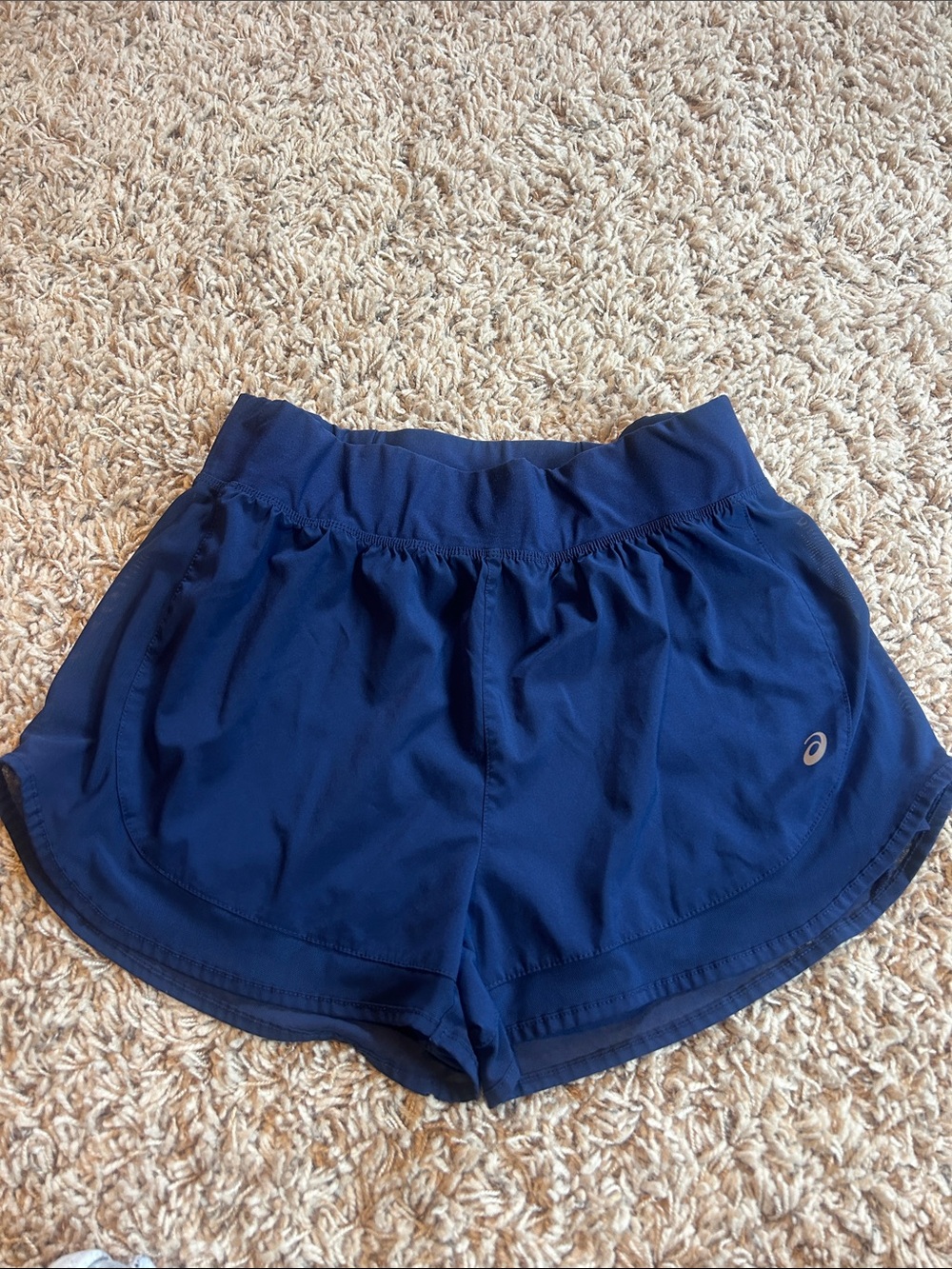 Asics Deep Blue Women's Athletic Running Shorts
